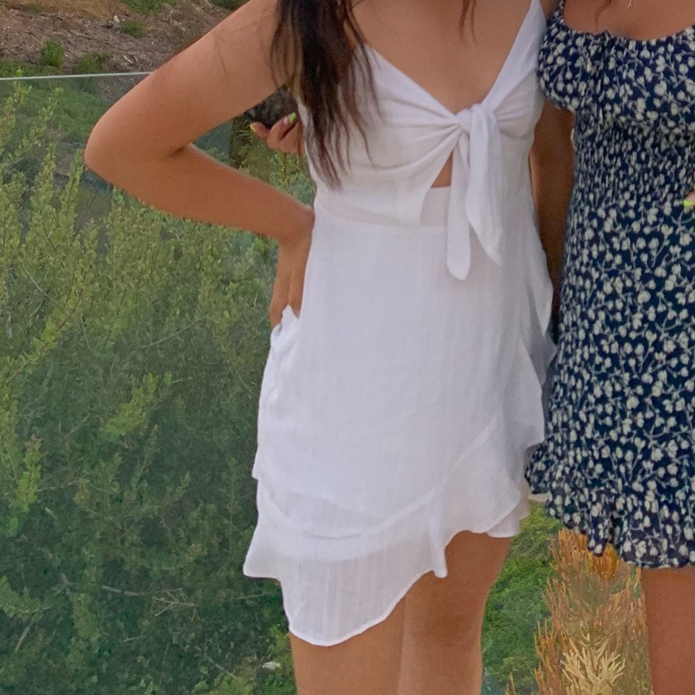 Cotton Candy LA Linen Twist dress